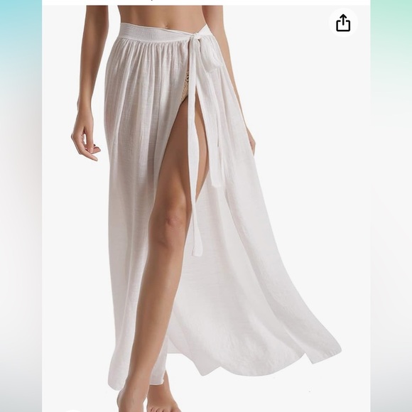 NWT DOSE khaki semi sheer swim cover-up one size 4–12 - Picture 11 of 12